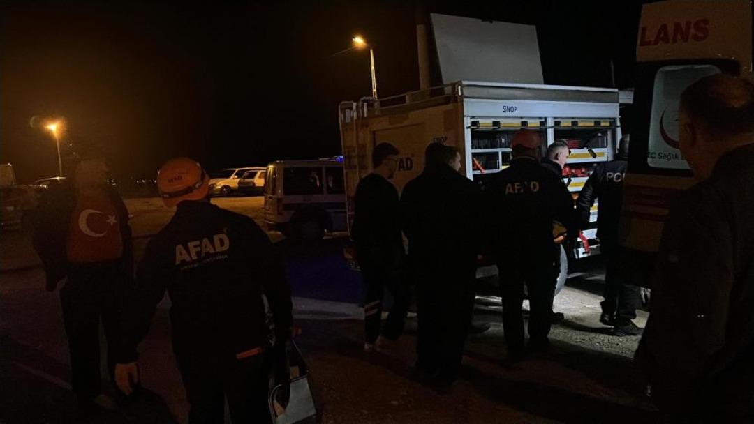 Sinop'ta dengesini kaybeden adam uçurumdan düştü