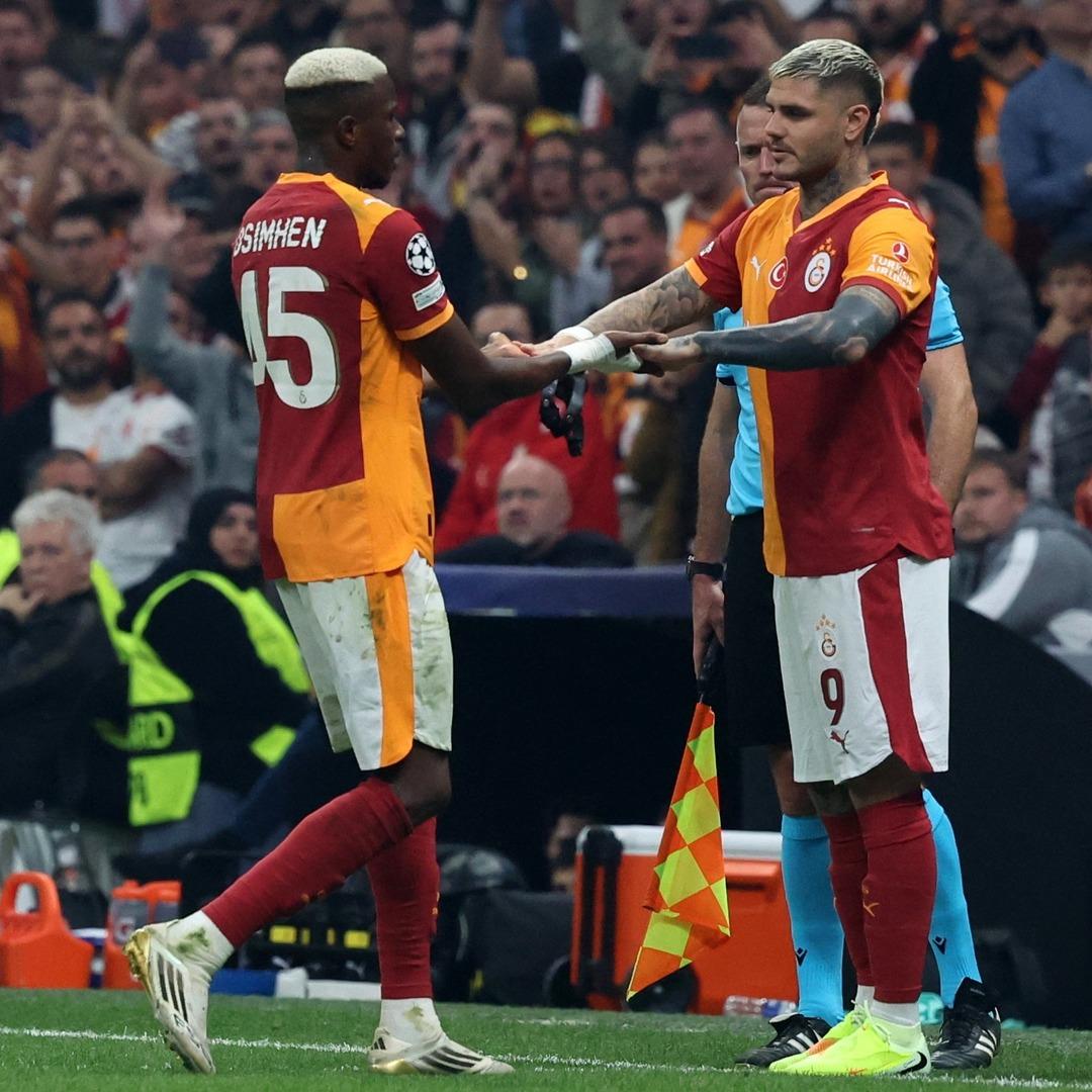 Okan Buruk, Galatasaray'da ikili forvet sistemine son verdi! Mauro Icardi ve Victor Osimhen için karar verildi! 3
